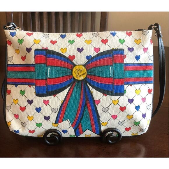 Brighton - 🎉HP🎉 Love & Joy Tasseled Limited Edition Crossbody Pouch. LIKE NEW! - Picture 4 of 15